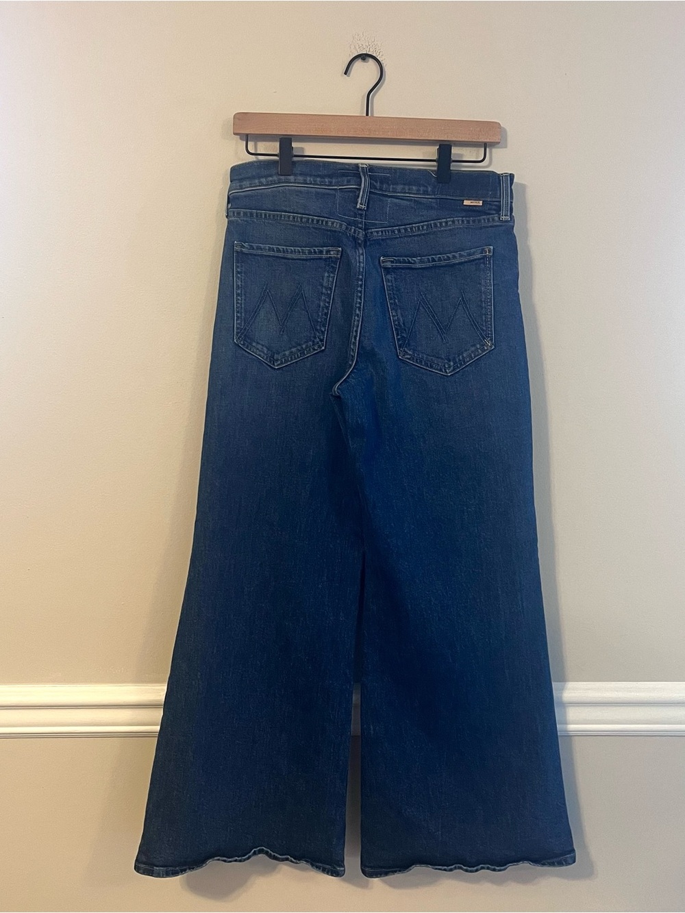 MOTHER Women’s Lil Tomcat Roller Skimp Jeans Size 28 Wide-Leg Button Fly - Picture 6 of 13